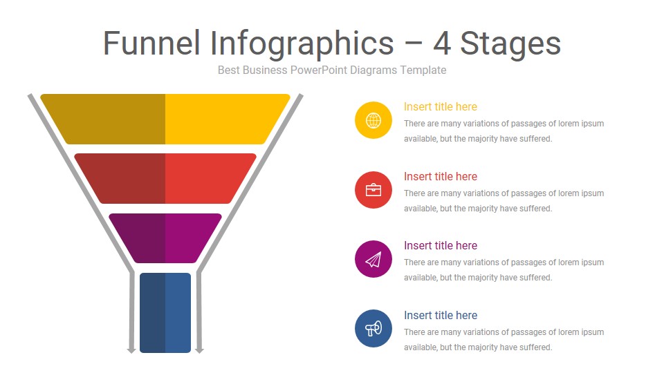 Funnel Google Slide Infographics Diagrams Template, Presentation Templates