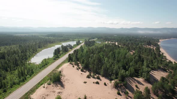 Summertime Imagery of Lake Baikal is a Rift Lake Located in Southern Siberia Russia Baikal Lake alt