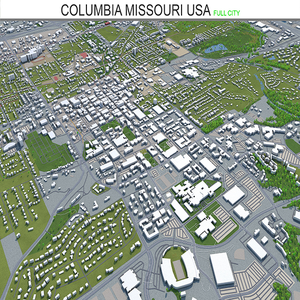 Columbia Missouri cityUSA - 3Docean 28530461