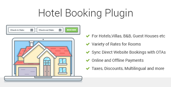 Hotel Booking WordPress - CodeCanyon 19603111