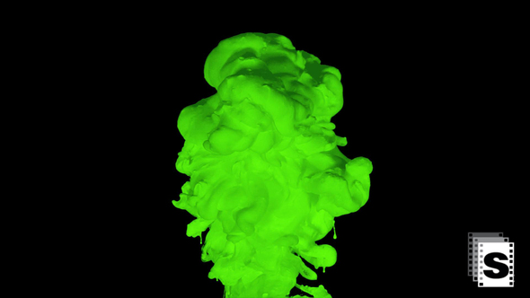 Green Ink In Water