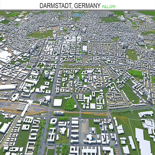 Darmstadt city Germany - 3Docean 28531425
