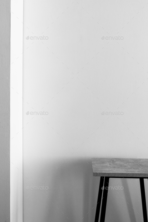 wooden chair near wall background Stock Photo by seregam | PhotoDune