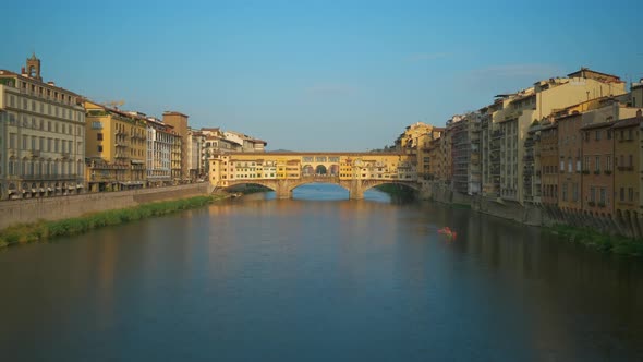 Ponte Vecchio Old Bridge Renaissance Architecture in Florence, Italy alt