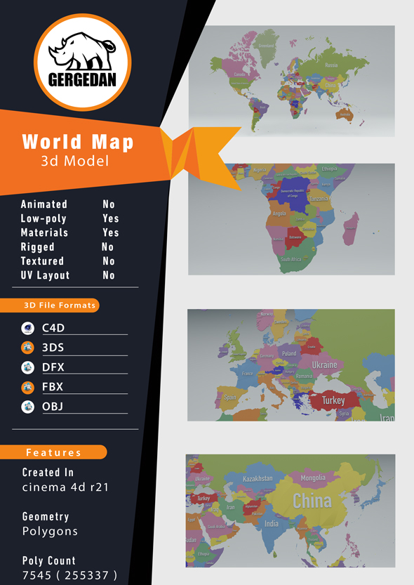 World Map - 3Docean 28540810