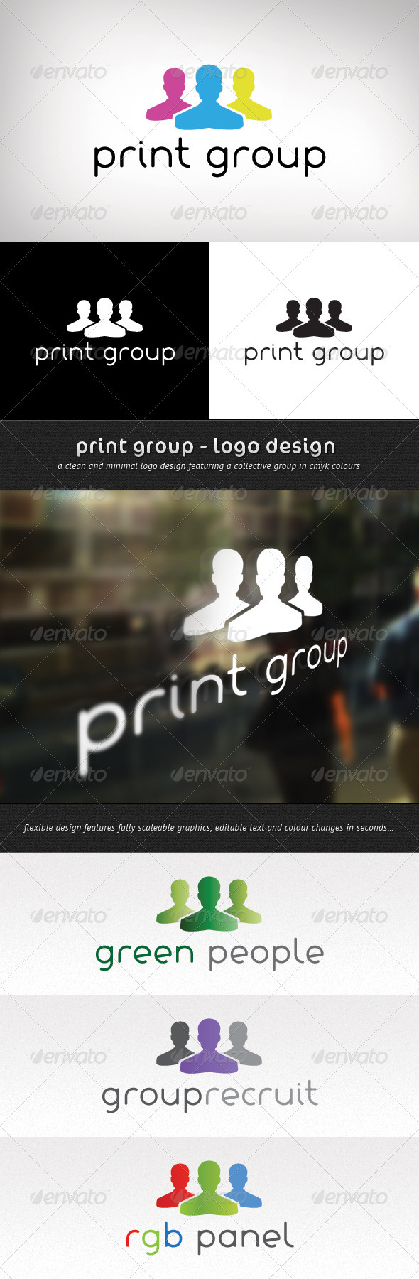 Print Group Logo Design