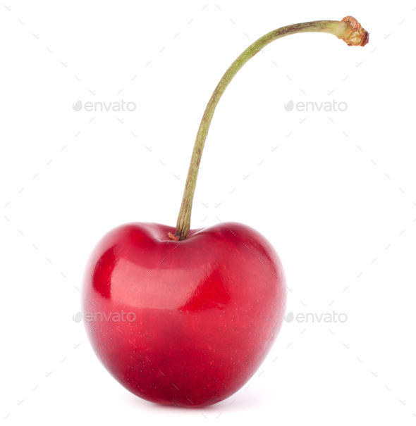 Heart shaped cherry berry - Stock Photo - Images