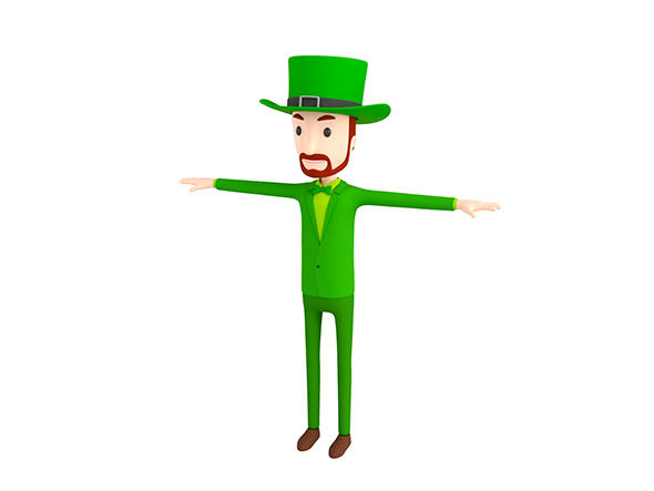 CartoonMan039 Irishman - 3Docean 28560079