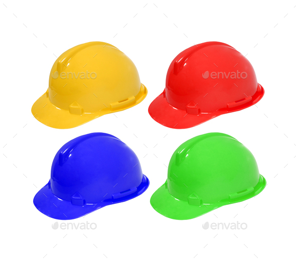 Download Construction Helmet Isolated On White Background Stock Photo By Ozaiachin