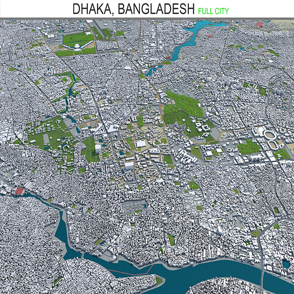 Dhaka city Bangladesh - 3Docean 28562929