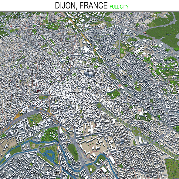 Dijon city France - 3Docean 28562950