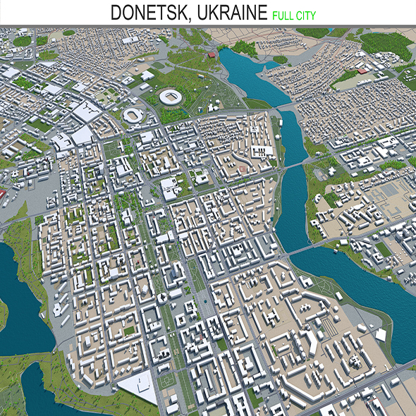 Donetsk city Ukraine - 3Docean 28563712