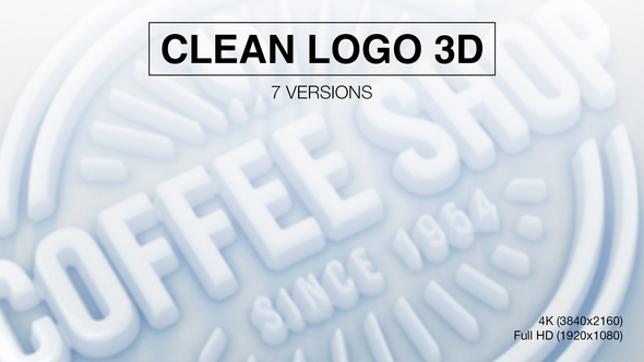 Clean Logo 3D Reveal (7-Pack)