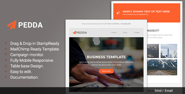 Pedda - Responsive Email with Stampready Builder