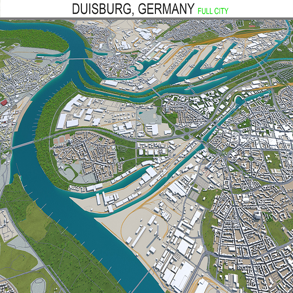 Duisburg city Germany - 3Docean 28565152