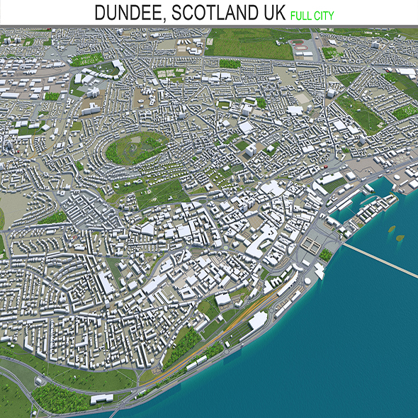 Dundee city Scotland - 3Docean 28565228