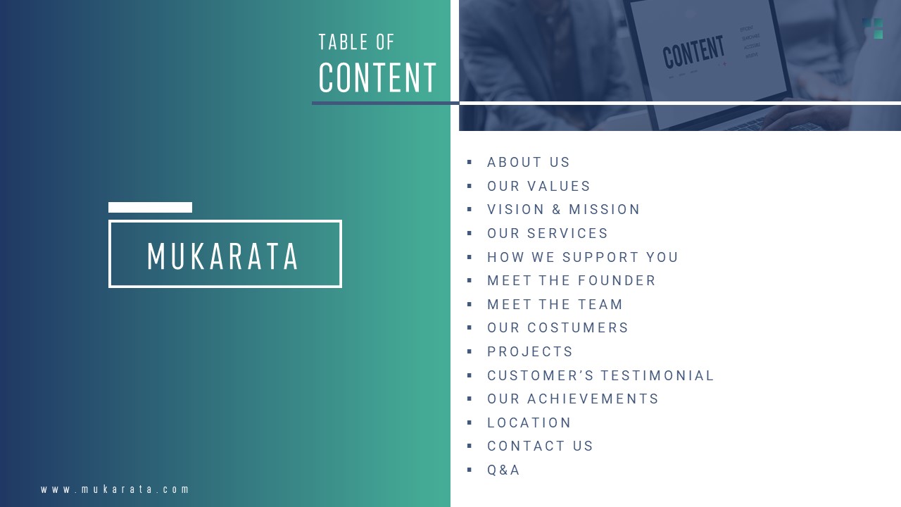 Mukarata Company Presentation Template, Presentation Templates ...