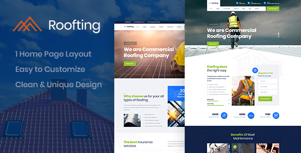 Roofting -Construction PSD - ThemeForest 28569139