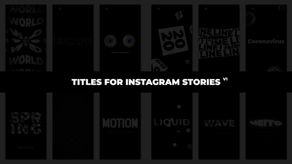 Titles For Instagram - VideoHive 28569434