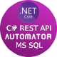 MS SQL to .Net Core Rest API Generator + JWT Auth + Swagger + Postman .Net6