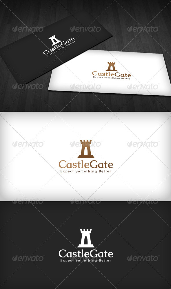 Castle Gate Logo - Buildings Logo Templates