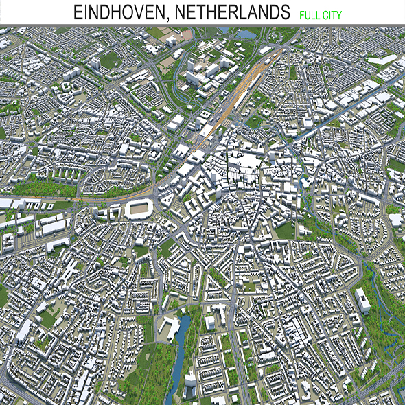 Eindhoven city Netherlands - 3Docean 28573224