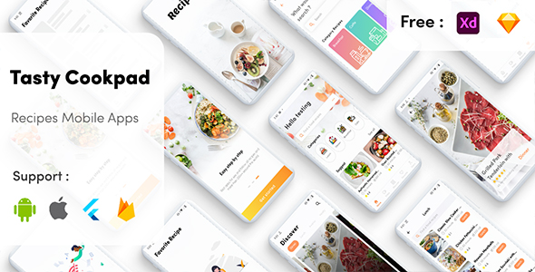 Flutter Tasty Cookpad Mobile App in Flutter