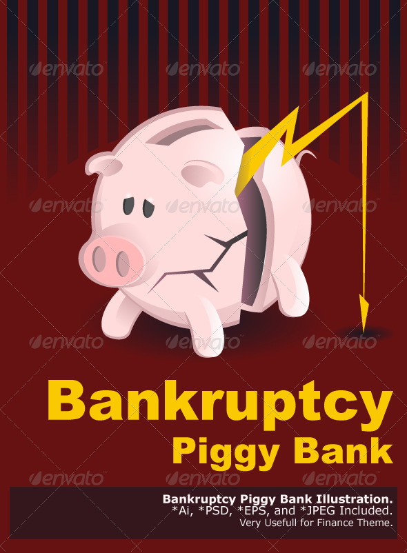 Bankruptcy Piggy Banks - Concepts Business