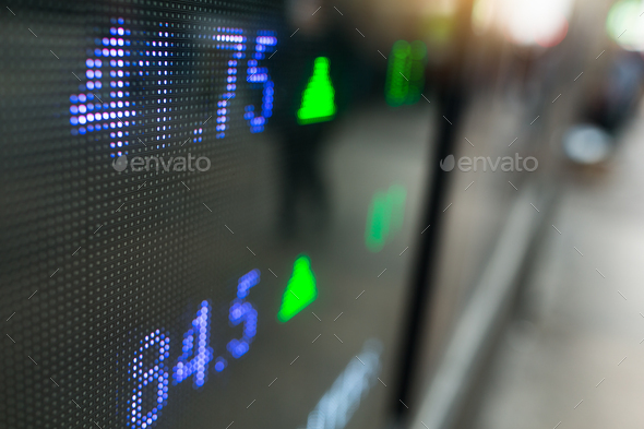 Stock market price on display - Stock Photo - Images