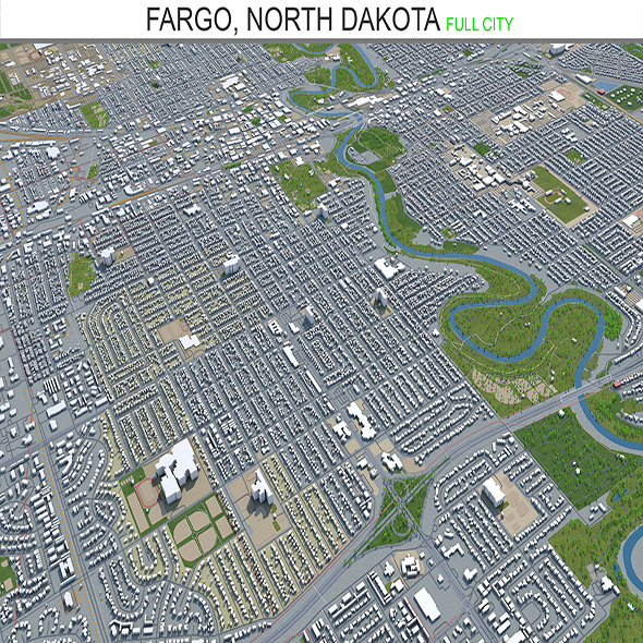 Fargo North city - 3Docean 28574396