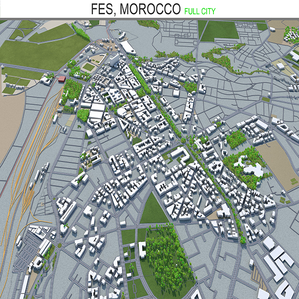 Fes city Morocco - 3Docean 28574431