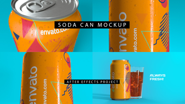 Soda Can Mockup 4K