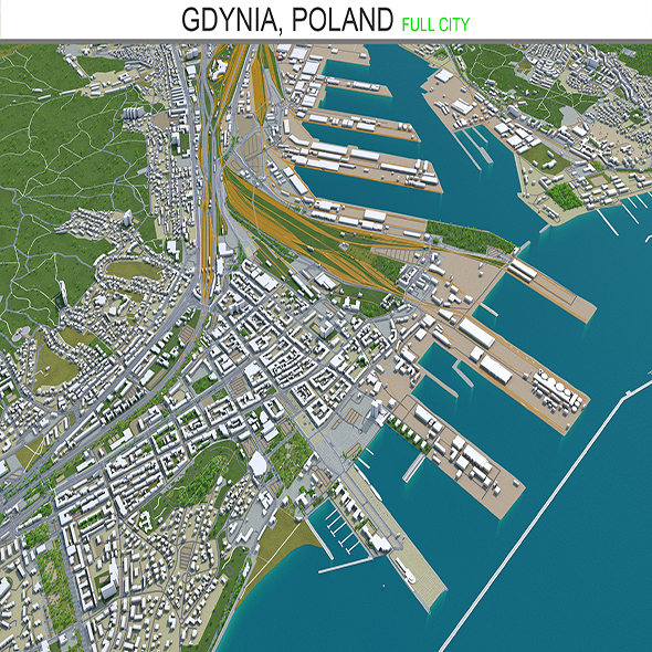 Gdynia city Poland - 3Docean 28577754