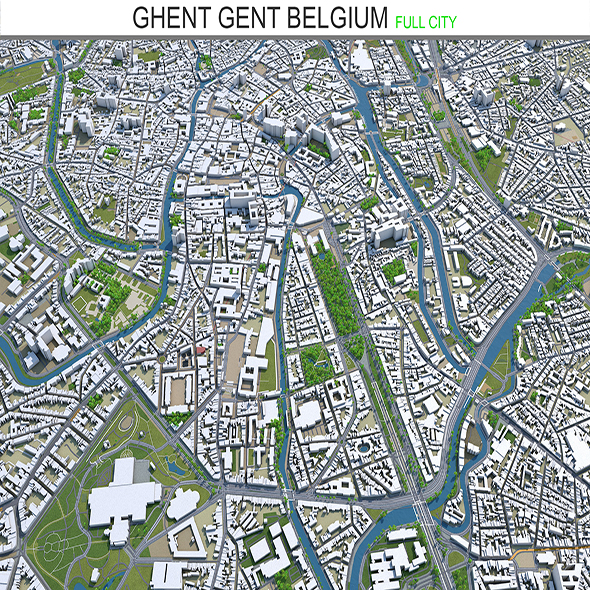 Ghent Gent city - 3Docean 28579517