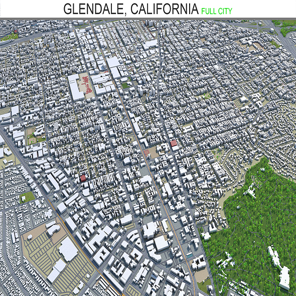 Glendale city California - 3Docean 28579622