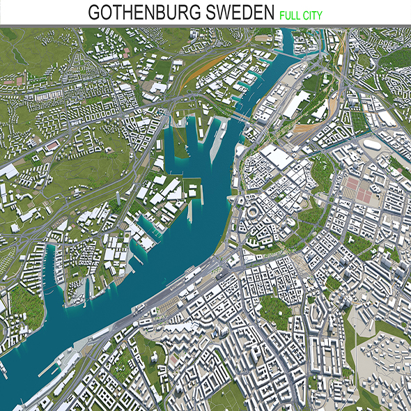 Gothenburg city Sweden - 3Docean 28580244