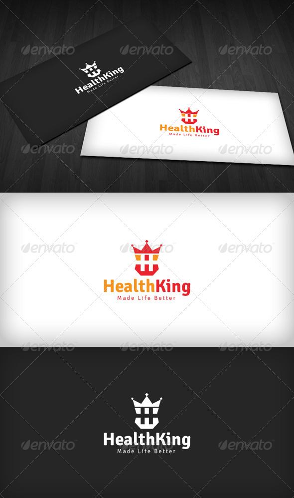 Health King Logo - Letters Logo Templates