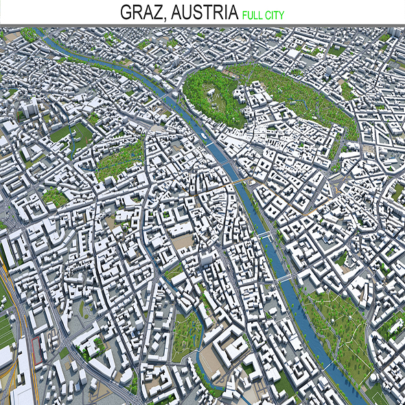 Graz city Austria - 3Docean 28584818