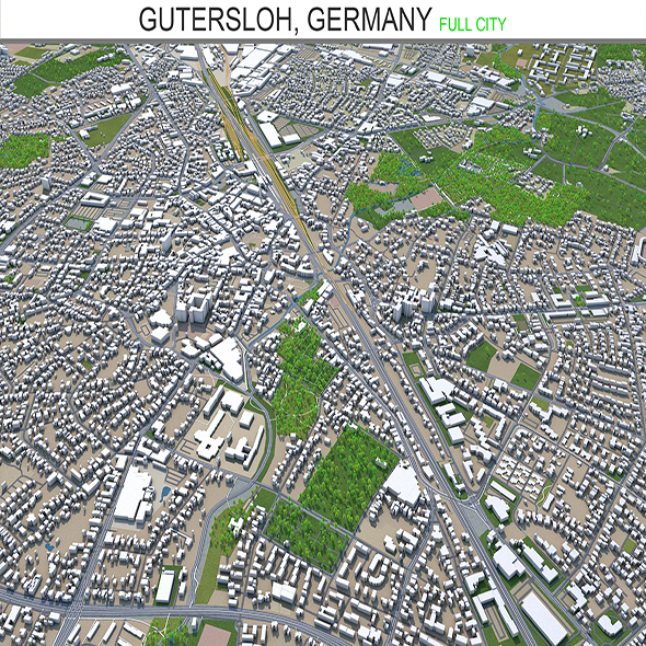 Gutersloh city Germany - 3Docean 28585282