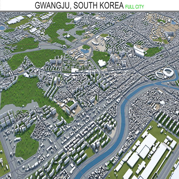 Gwangju South Korea - 3Docean 28585363