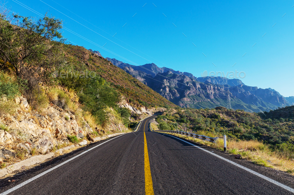 Road in mountains - Stock Photo - Images