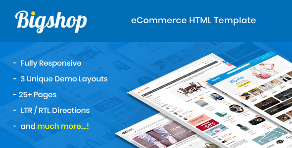 Fine Bigshop - eCommerce HTML Template