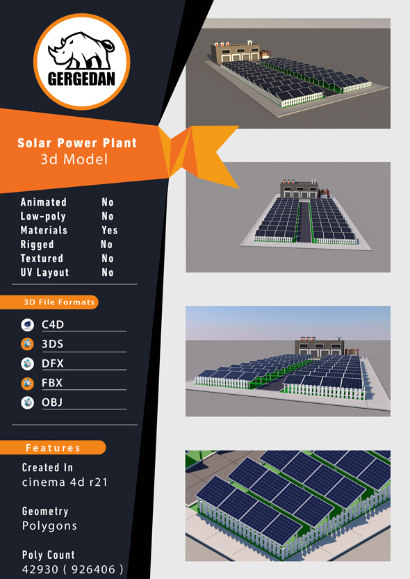 Solar Power Plant - 3Docean 28601101