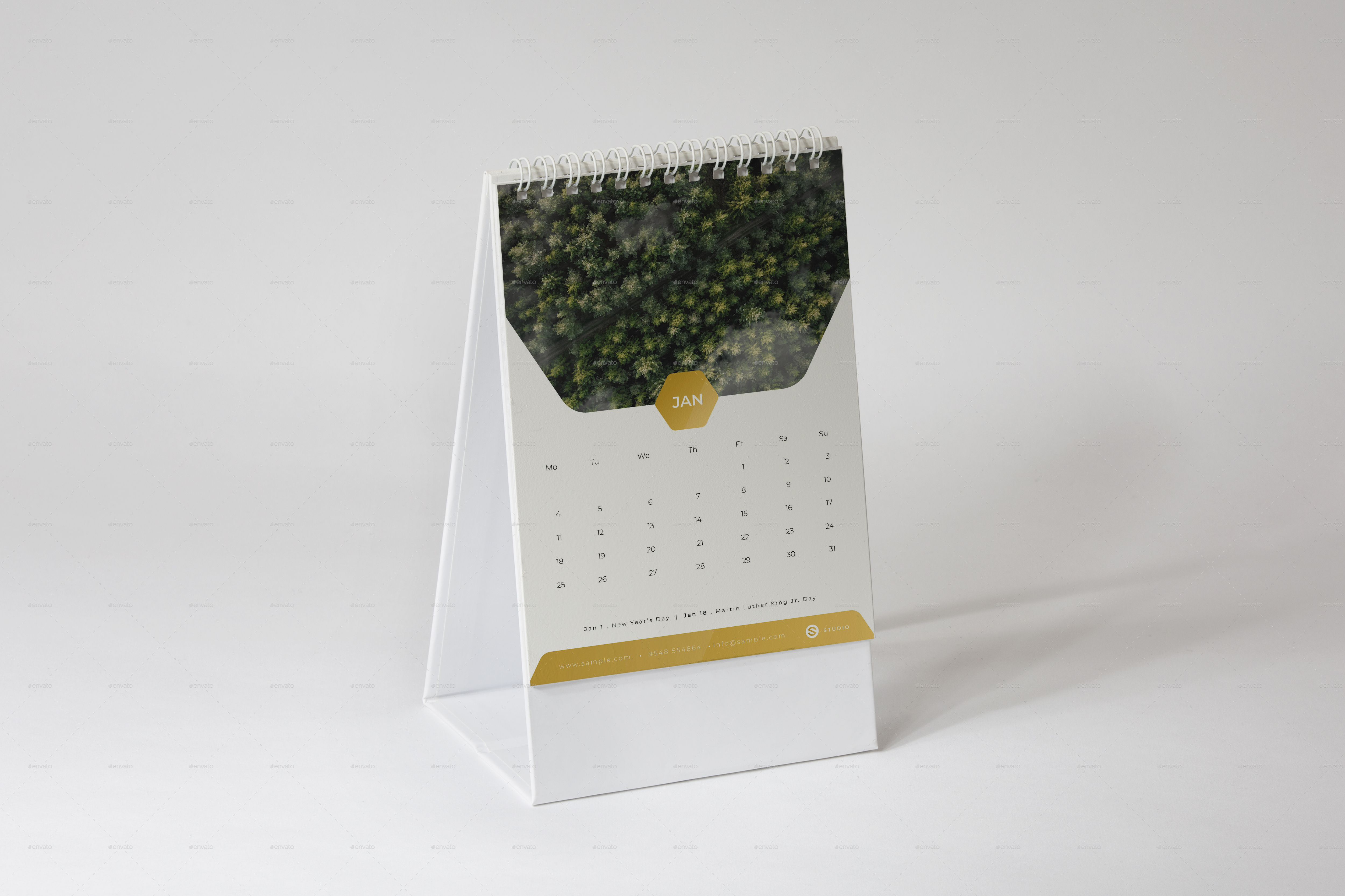 Desk Calendar 2021, Print Templates GraphicRiver