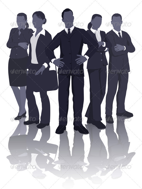 Business team illustration - Business Conceptual