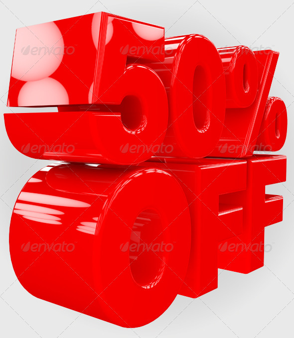 50% Off 3D Render - Text 3D Renders
