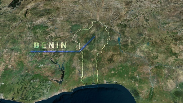 Benin World Map Motion Graphics VideoHive   Inline Image Preview 