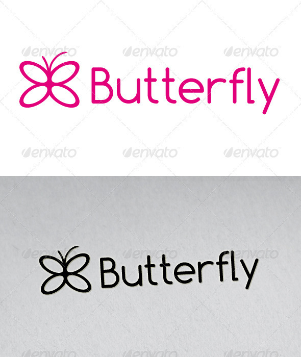 Butterfly Logo - Animals Logo Templates