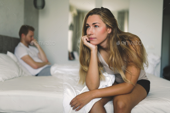 Couple having problems in relationship - Stock Photo - Images