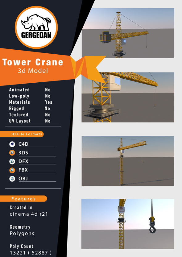 Tower Crane - 3Docean 28610145